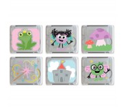 Kostki sensoryczne świecące w wodzie Glo Pals - Wróżki 6 szt.