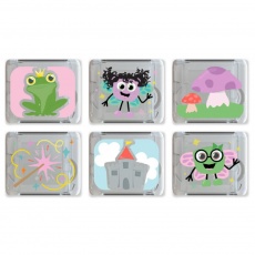 Kostki sensoryczne świecące w wodzie Glo Pals - Wróżki 6 szt.