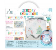 Słoik sensoryczny do napełnienia wodą Glo Pals z akcesoriami - Zima