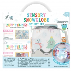 Słoik sensoryczny do napełnienia wodą Glo Pals z akcesoriami - Zima