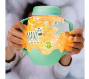 Słoik sensoryczny do napełnienia wodą Glo Pals z akcesoriami - Zoo