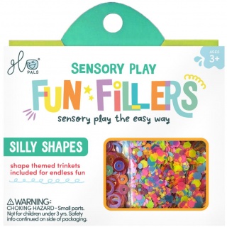 Zestaw sensorycznych akcesoriów do słoików Glo Pals - Kształty