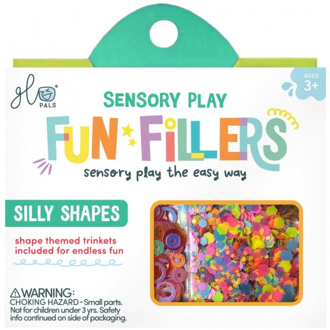 Zestaw sensorycznych akcesoriów do słoików Glo Pals - Kształty