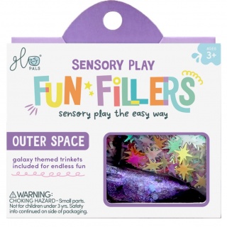 Zestaw sensorycznych akcesoriów do słoików Glo Pals - Kosmos