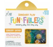 Zestaw sensorycznych akcesoriów do słoików Glo Pals - Safari