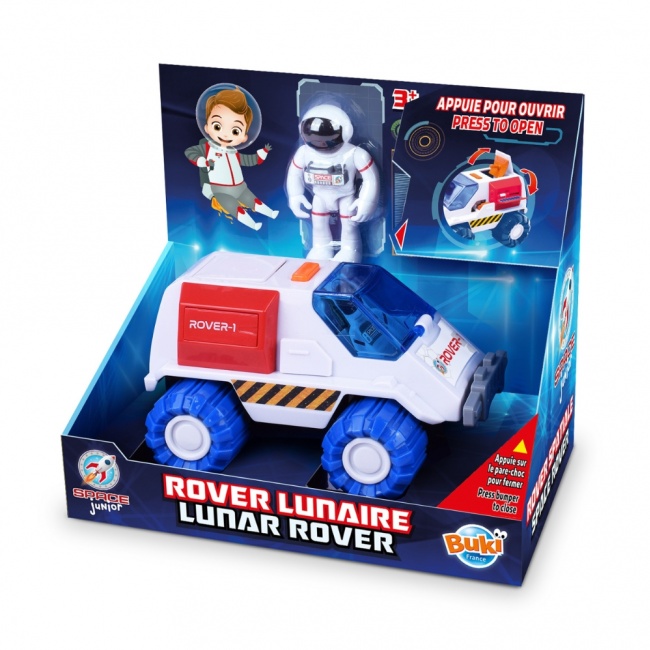 Badawczy pojazd kosmiczny z astronautą Buki