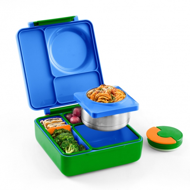 Lunchbox z termosem OmieBox OMIE - Monster Blue