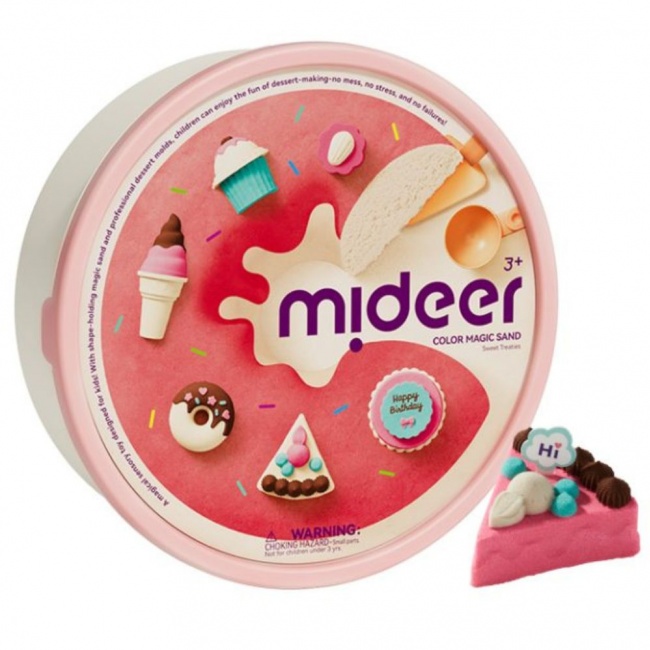 Piasek kinetyczny z wosku pszczelego mideer - zestaw słodkości