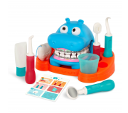 Edukacyjny zestaw do nauki mycia zębów i zabawy w dentystę Battat - Hippodontist 15 el.