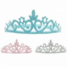 Opaska na gumce Party Deco - Korona Księżniczki 3 szt.