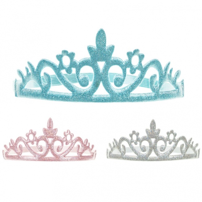 Opaska na gumce Party Deco - Korona Księżniczki 3 szt.