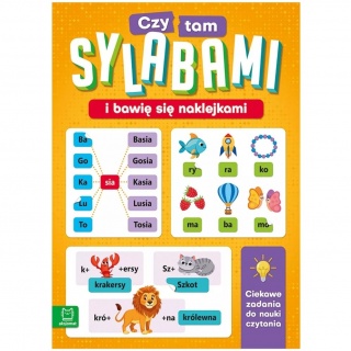 Czytam sylabami i bawię się naklejkami Wydawnictwo Aksjomat