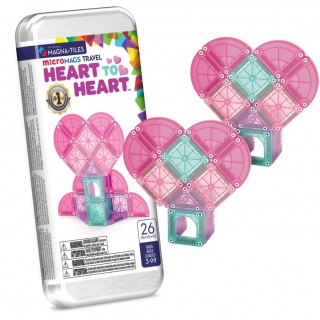 Klocki magnetyczne MAGNA-TILES - microMAGS Heart to Heart Travel 26 el.
