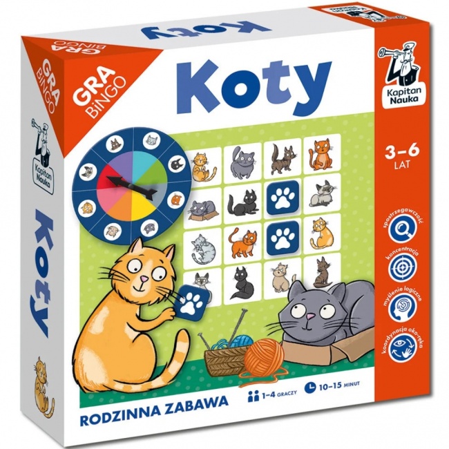 Gra bingo Kapitan Nauka - Koty