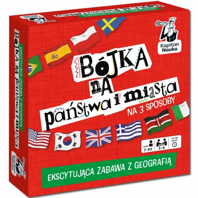Gra geograficzna Kapitan Nauka - Bójka na państwa i miasta