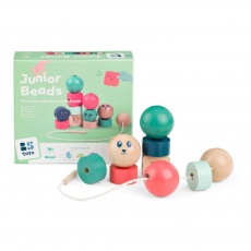 Drewniana nawlekanka BS Toys - Klocki Buźki