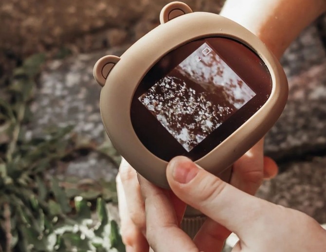 Mikroskop dziecięcy ręczny powiększenie x1000 KidLupe - pastelowy róż