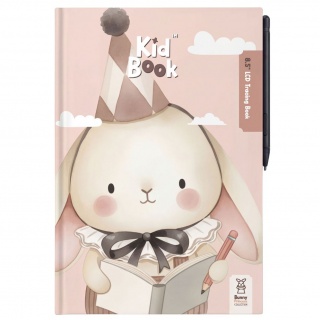 Tablet graficzny z kartami pracy do rysowania KidBook Kidinex - Rabbit