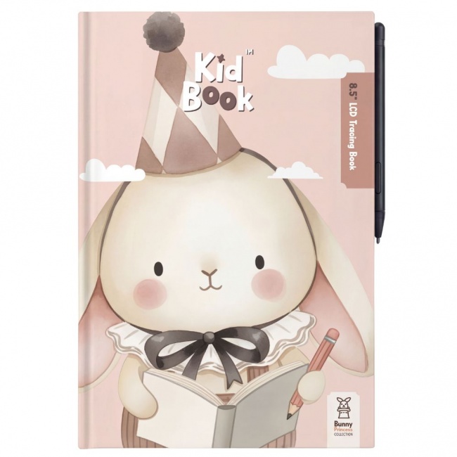 Tablet graficzny z kartami pracy do rysowania KidBook Kidinex - Rabbit