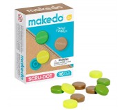 Ozdobne nakładki na śrubki Scru-Dot Makedo - Wild Things 36 el.