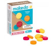 Ozdobne nakładki na śrubki Scru-Dot Makedo - Summer Daze 36 el.