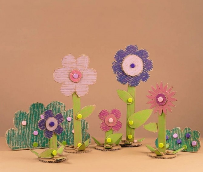 Kolorowe nakładki na śrubki Makedo do ozdobienia kartonowych konstrukcji