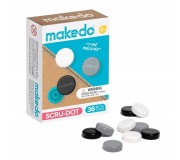 Ozdobne nakładki na śrubki Scru-Dot Makedo - Time Machine 36 el.