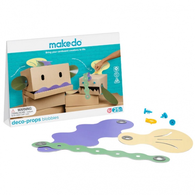 Zestaw kreatywnych kształtów Makedo Deco-Props - Blobbies 25 el.