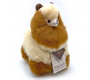 Puszysta maskotka Alpaka Inkari Naturals - Latte Caccao 23 cm