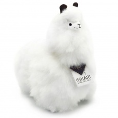 Puszysta maskotka Alpaka Inkari Naturals - Ivory White 32 cm