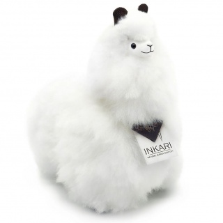 Puszysta maskotka Alpaka Inkari Naturals - Ivory White 32 cm