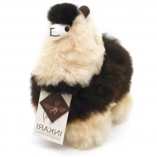 Puszysta maskotka Alpaka Inkari Naturals - Espresso 32 cm