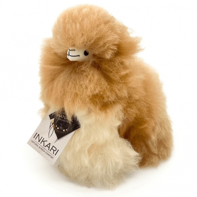 Puszysta maskotka Alpaka Inkari Monsterfluff - Sandstone 23 cm