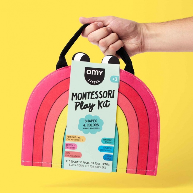 Miękka książeczka aktywizująca Montessori OMY - Kształty i kolory