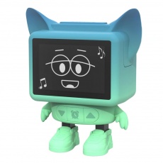 Tańczący interaktywny budzik i głośnik MOB - niebieski