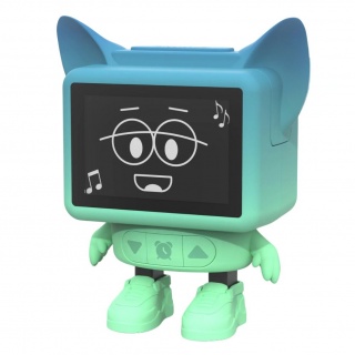 Tańczący interaktywny budzik i głośnik MOB - niebieski