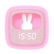 Budzik z lampką i funkcją drzemki Billy MOB - różowy