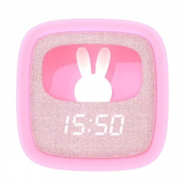 Budzik z lampką i funkcją drzemki Billy MOB - różowy