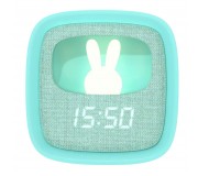 Budzik z lampką i funkcją drzemki Billy MOB - turkusowy