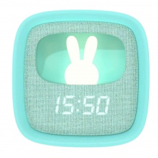 Budzik z lampką i funkcją drzemki Billy MOB - turkusowy