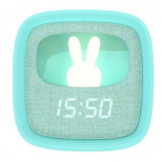 Budzik z lampką i funkcją drzemki Billy MOB - turkusowy