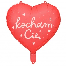 Balon foliowy Party Deco - Serce ''Kocham Cię'' 45 cm