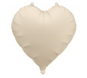 Balon foliowy Party Deco - Serce jasny beż 45 cm