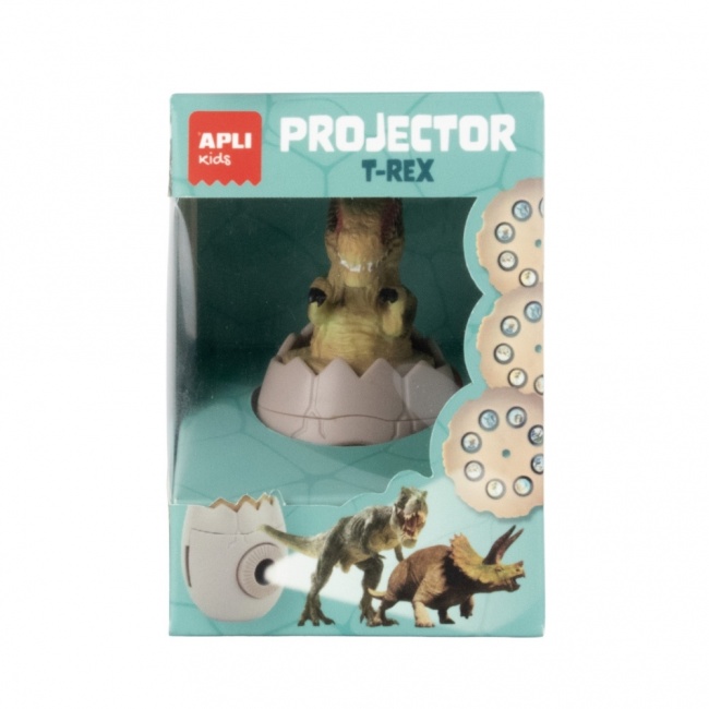 Projektor z wymiennymi dyskami Apli Kids - Dinozaur T-Rex