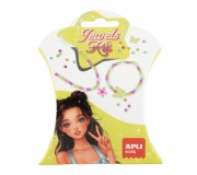 Zestaw do tworzenia naszyjników i bransoletek DIY Kit Apli Kids - Kwiaty