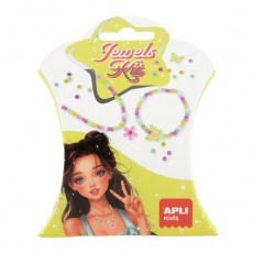 Zestaw do tworzenia naszyjników i bransoletek DIY Kit Apli Kids - Kwiaty