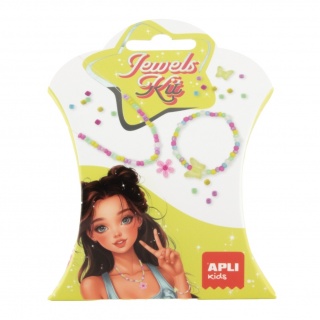 Zestaw do tworzenia naszyjników i bransoletek DIY Kit Apli Kids - Kwiaty