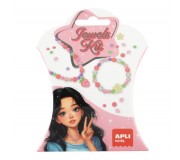 Zestaw do tworzenia naszyjników i bransoletek DIY Kit Apli Kids - Truskawka