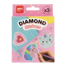 Diamentowe naklejki DIY Apli Kids - Magiczny Świat