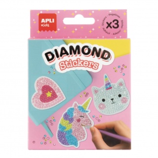 Diamentowe naklejki DIY Apli Kids - Magiczny Świat
